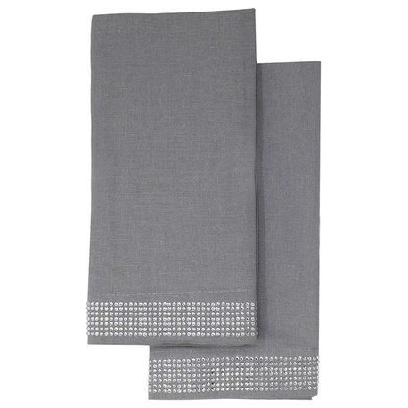 Sparkles Home Rhinestone Napkin - Set of 2, Gray