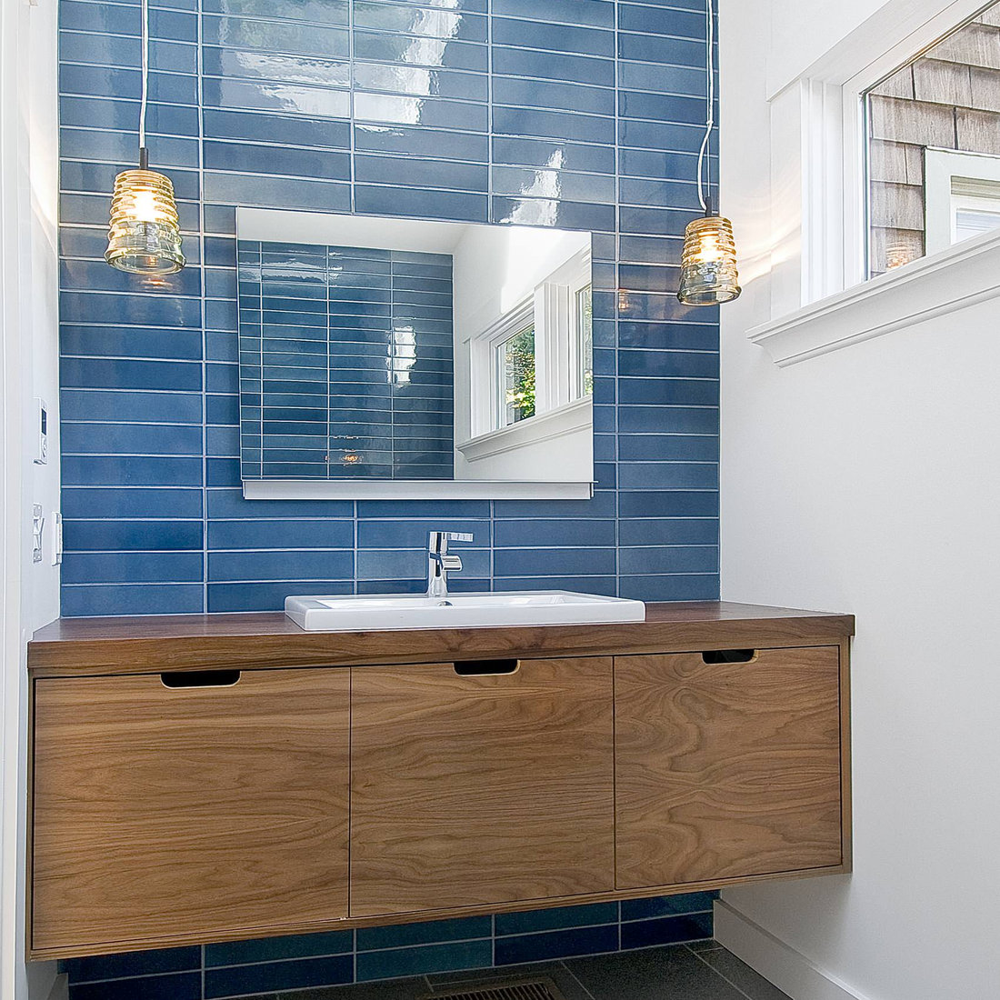 Walnut Floating Vanity