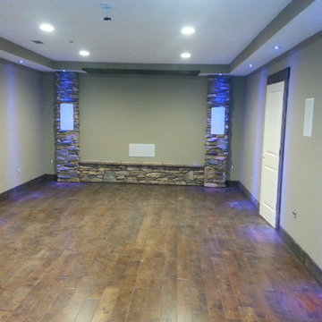 Rustic home theater