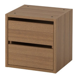 VADHOLMA Bloc tiroirs, brun, fr&ecirc;ne teint&eacute; - Products