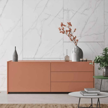 Modern Clio marble top sideboard with drawers by Orme