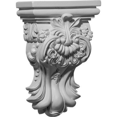 5 3/8"W x 2 1/2"D x 7 3/4"H Hillsborough Corbel