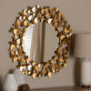 Bastienne Antique Gold Butterfly Accent Wall Mirror