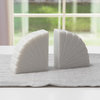 Semicircle Marble Bookends