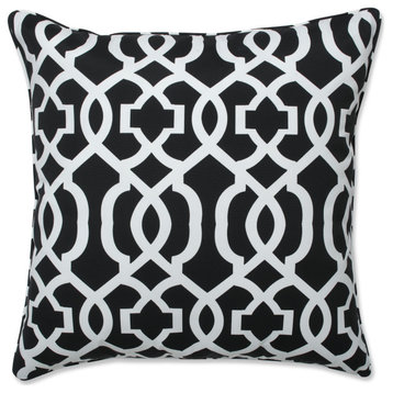 New Geo Black/White 25" Floor Pillow