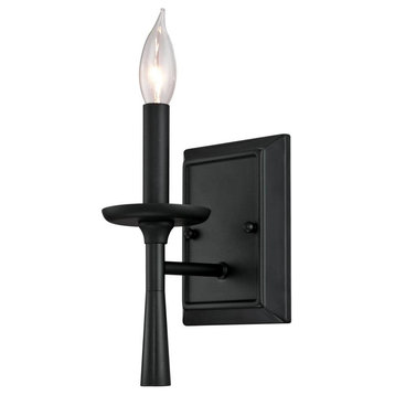 Westinghouse 6324000 Meadowbrook 1 Light 4-3/4"W Bathroom Sconce - Matte Black