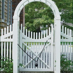 3' Vinyl Spindle Top Arbor - Pergolas