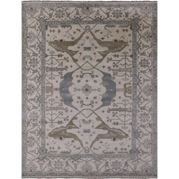 9'x12' Traditional Oushak Wool Area Rug, Q1446