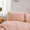 Kolkata Washed Cotton Duvet Set, Soft Pink, 102" X 90