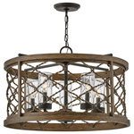 Hinkley - Hinkley 12395OZ Finn - 5 Light Small Outdoor Hanging Lantern in Coastal Style - Finn fuses contemporary style and California coastFinn 5 Light Small O Oil Rubbed Bronze Cl *UL: Suitable for wet locations Energy Star Qualified: n/a ADA Certified: n/a  *Number of Lights: 5-*Wattage:60w Incandescent bulb(s) *Bulb Included:No *Bulb Type:Incandescent *Finish Type:Oil Rubbed Bronze