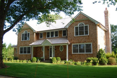 Example of a mountain style exterior home design in New York