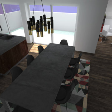 Aménagement d'un appartement sur plan.