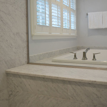 Sleek Marble Master Bath