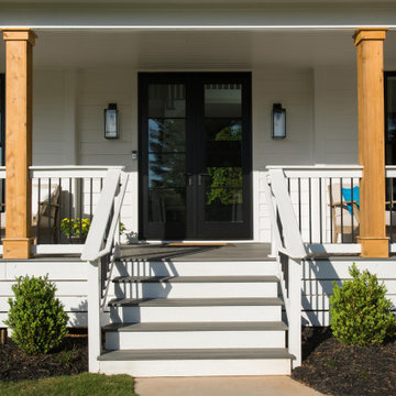 Full front porch addition