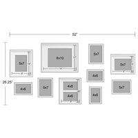 Gibson Wall Photo Frame Set - Contemporary - Picture Frames - by Uniek ...