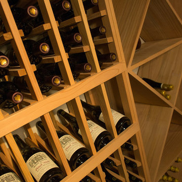 Large Vancouver Wine Cellar - Display Row Wine Racking