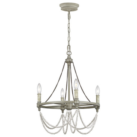 Murray Feiss Beverly Four Light Chandelier F3331/4FWO/DWW