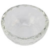Glass Trinket Box Clear W/silver Lotus Top