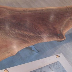Madison Park Walnut Slab Dining Table - Dining Tables