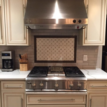 Hughes Calcutta Gold Waterfall Kitchen