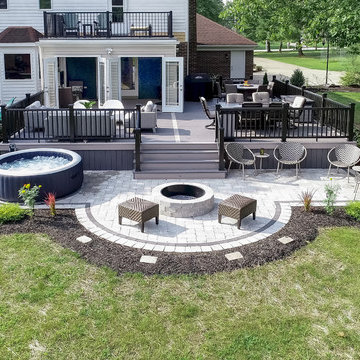 3 Season Room, Rooftop Deck, Azek Deck and Unilock Paver Patio