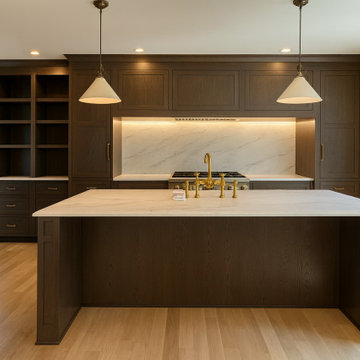 Kitchen Island Detail | Second Level Addition Montclair NJ