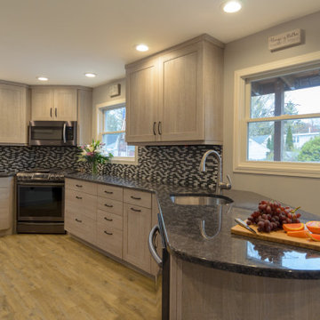 Rustic Barn Oak Kitchen in Nashua NH