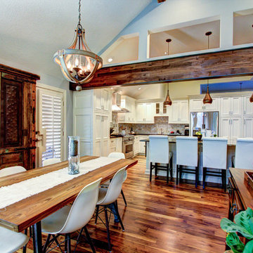 Rustic/Elegant Kitchen & Hearth Space
