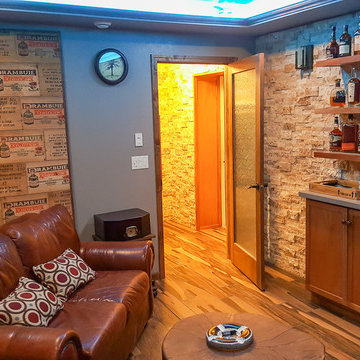 Garage Converted To Cigar Lounge