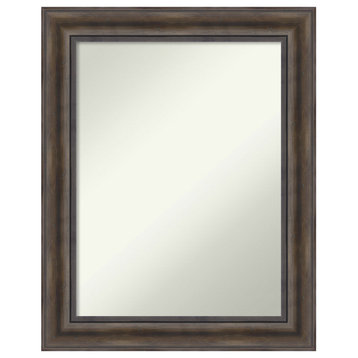 Rustic Pine Non-Beveled Wood Wall Mirror - 23.5 x 29.5 in.