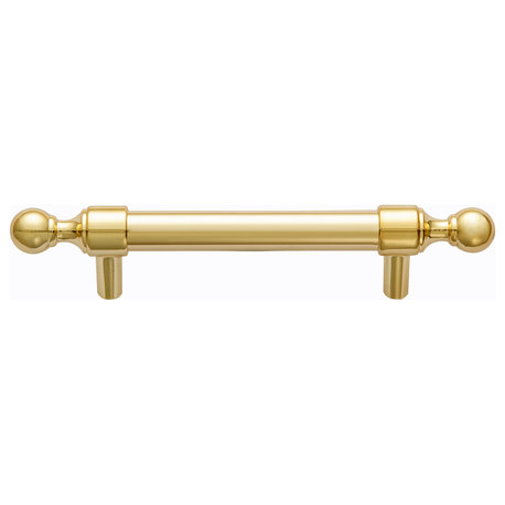 Utopia Alley Vaduz Pull Handle, Metal Drawer Pull Handle, Gold, 3.75", 1 Pack