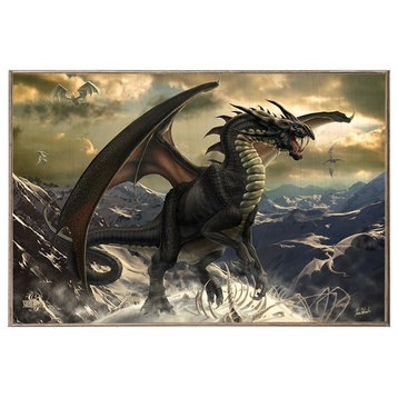 Rogue Dragon, Birch Wood Print