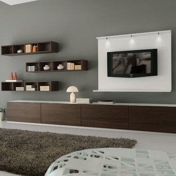 Modern Italian Wall Unit Velvet 903 by Artigian Mobili - $5,599.00