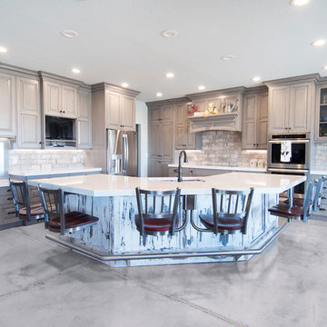 Kitchen Snack Bar Seating-METAL WITH WOOD SEATS