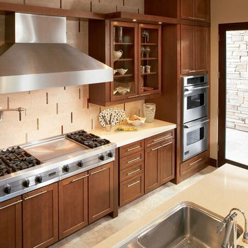 Waypoint Cabinetry Style 630F in Cherry Chocolate Glaze
