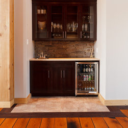 Modern Wet Bar - Hardwood Flooring