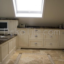 Bathroom Renovation With Emperador Dark - Tile