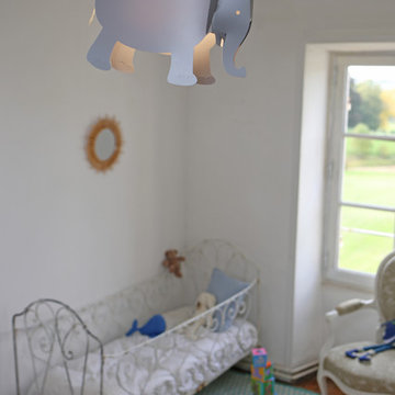 R&M Coudert Elephant Ceiling light for Kids, light grey