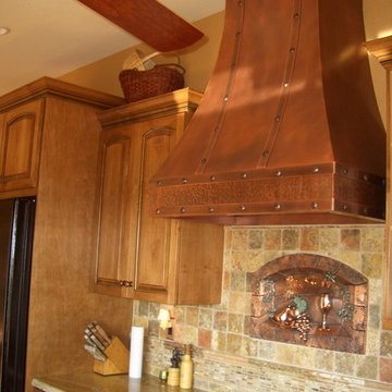 Fruit Delight Backsplash in Copper finish