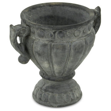Cement Pot With Side Handles