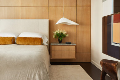 Minimalist bedroom photo in New York