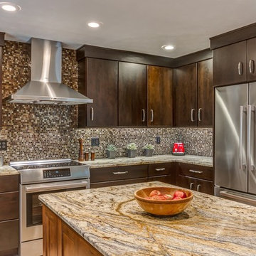 Medallion Cabinetry: Modern Espresso Slab
