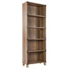 Saint Birch 5-Shelf Rectangular Modern Wood Bookcase in Rustic Oak