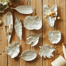 Tozai Home S/10 LG. Silver Foliage Dishes - SKU: EBE101-S10 - Major Kitchen Appliance Parts And Accessories