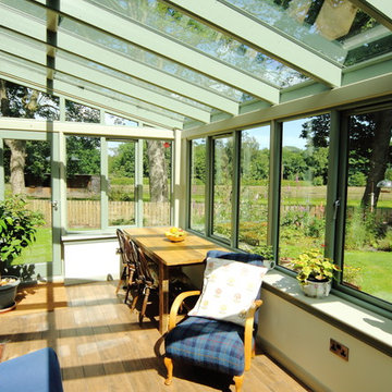 Monopitch lean to conservatory