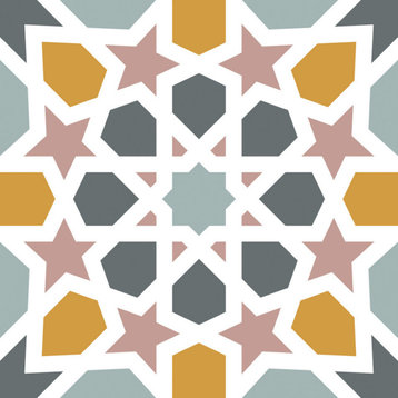 Calliope Colorful Moroccan Peel And Stick Floor Tile