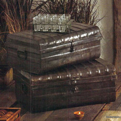Roost Iron Cargo Trunks - Set/2 - SKU: ME993 - Media Storage