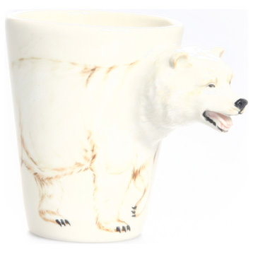 Bear 3D Ceramic Mug, Polar