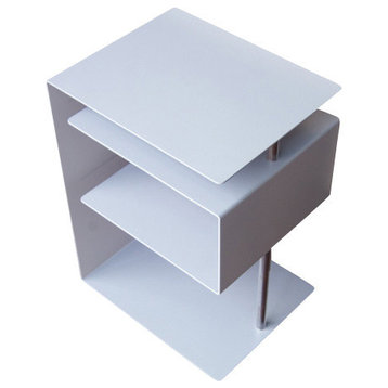 X-Centric Side Table, Silver