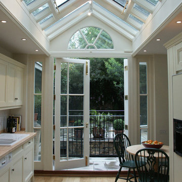 Kitchen with Gable End Skylight